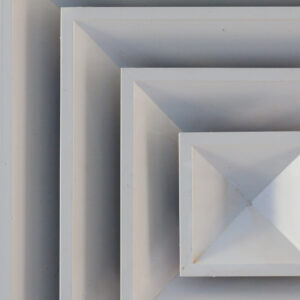 HVAC ceiling diffuser used in air distribution systems for hospitals – featured in HVAC Air Distribution Training
