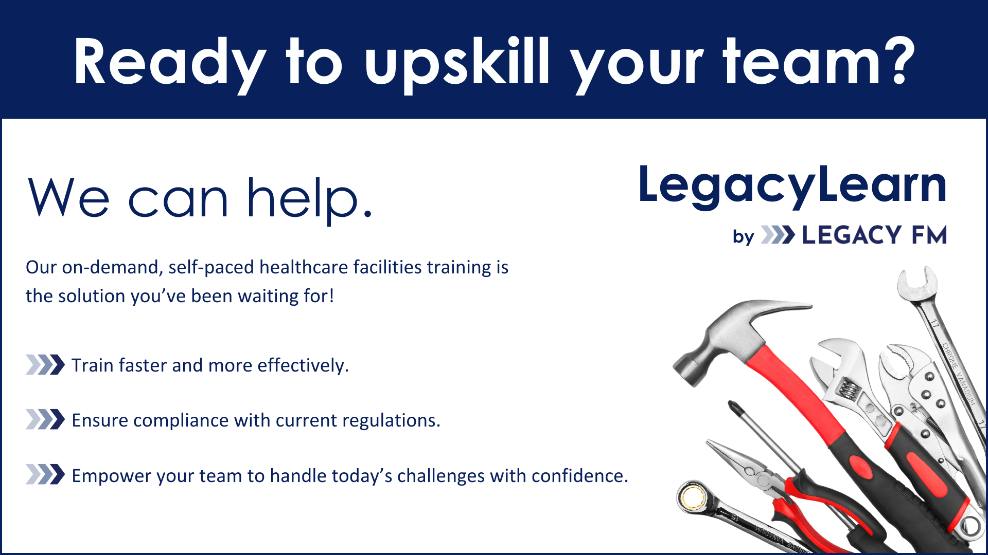 healthcare facility management training