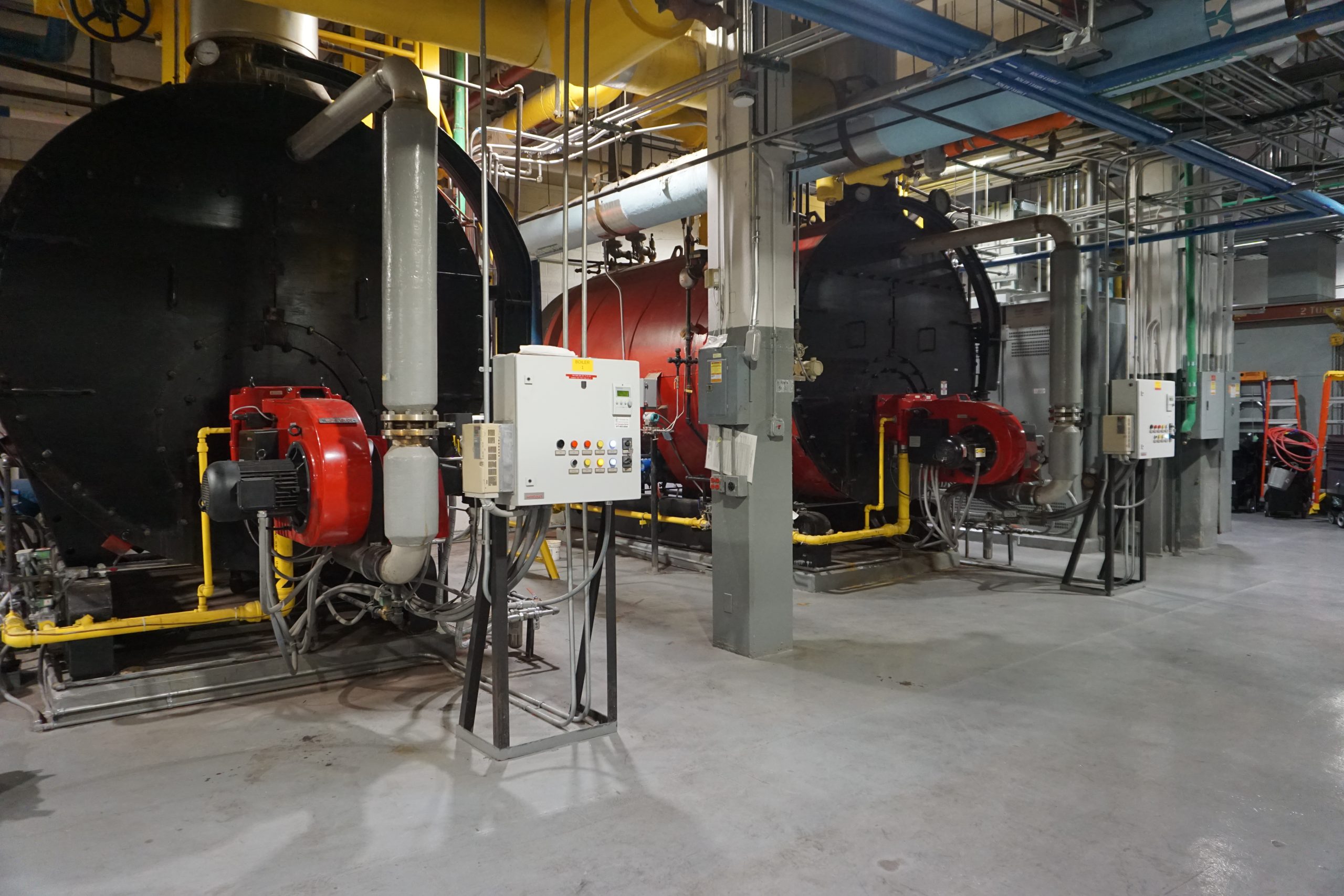 boiler plant control boxes fuel trains 